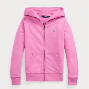 Ralph Lauren Polo Pink Full Zip Hoodie-size XL (16)